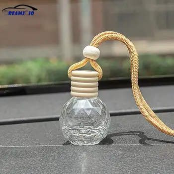 10ML кола парфюм празна бутилка сферична парфюм бутилка висулка кола интериор аромат етерично масло бутилки кола аксесоари