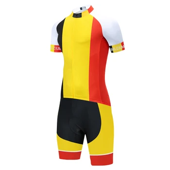 2022 Екип Белгия Колоездене Skinsuit Summer Боди Мъже Велосипед облекло Triatlon Hombre Uniforme Ciclismo 20D GEL Боди