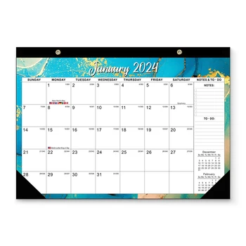 2024 Календар Doodle висящи стена календар бюро календар 16.9X12 инча трайни лесно инсталиране