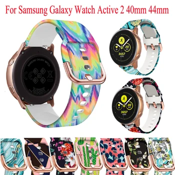 20mm Каишка за часовник за Samsung Galaxy Watch Active 2 40/44mm 3 41mm Gear спортна гривна за китка за часовници Samsung Galaxy Watch2 42mm