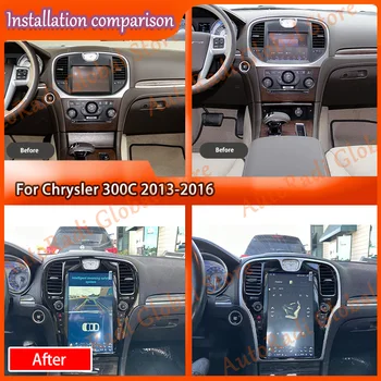 8GB + 256GB 14.4 инчов екран на Tesla CarPlay Android кола радио за Chrysler 300C 2013-2016 стерео кола мултимедиен плейър GPS HeadUnit