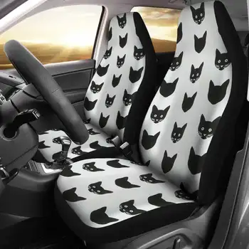 Bombay Cat Pattern Print Car Seat Covers Set 2 Pc, аксесоари за кола Seat Cover
