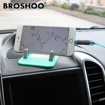 BROSHOO Автомобилно табло Неплъзгаща се подложка за гумен държач за телефон Подложка за стойка за мобилен телефон за IPhone vivo oppo Мобилен държач за телефон