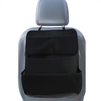 Car Back Seat Car Organizer Multi Pockets Протектор за задната седалка и държач за чаши Защитете столчетата за кола от разливи, мръсотия и Damag