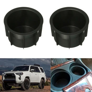 Car Center Console Cup Holder Inserts Rubber Liner For 2010-2020 Toyota 4Runner 66991-35030