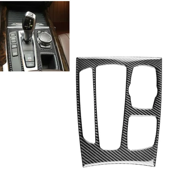 Carbon Fiber LHD Car Gear Shift Box панел стикер рамка капак Trim лента декор за BMW 2014-2018 X5 X6 F15 F16