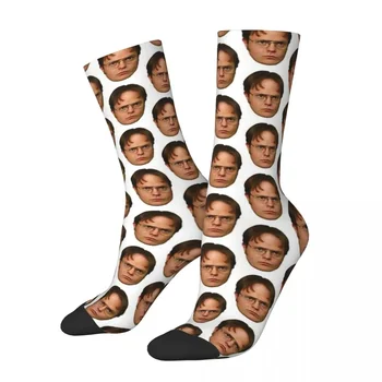 Dwight Socks Socks Harajuku Sweat Absorbing Stockings All Season Long Socks Аксесоари за унисекс коледни подаръци