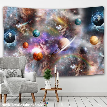Galaxy гоблен психеделична звезда модел хипи дома декор стена гоблен одеяло галактика висящи стена гоблен
