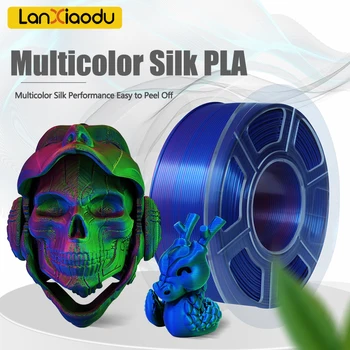 Lanxiaodu PLA нишки за 3D принтер магия коприна PLA 1.75mm макара два / три цвята печат Mystic PLA 3D принтер нишки