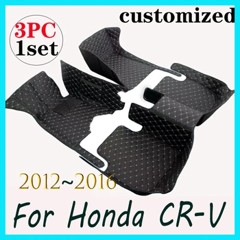 LHD Стелки за кола за Honda CR-V CRV 2016 2015 2014 2013 2012 Автоаксесоари Килими Персонализиран стайлинг Части Протектор Капаци