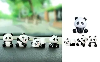 Panda Car Dashboard Декорации Автомобилен интериор Орнамент Естетически автомобил Рецепция Декор Подарък Творчески брояч на таблото