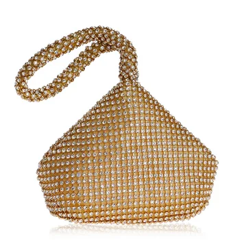 Rhinestone чанта за вечеря Дамска европейска и американска банкетна диамантена чанта ръчна чанта
