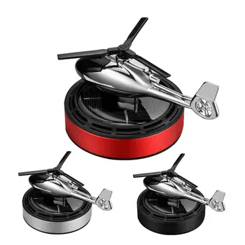 Solar Powered Fighter Airplane Incense Diffuser Aroma Helicopter Solar Diffuser Solar Panel Airplane Model with Fragrant for Car