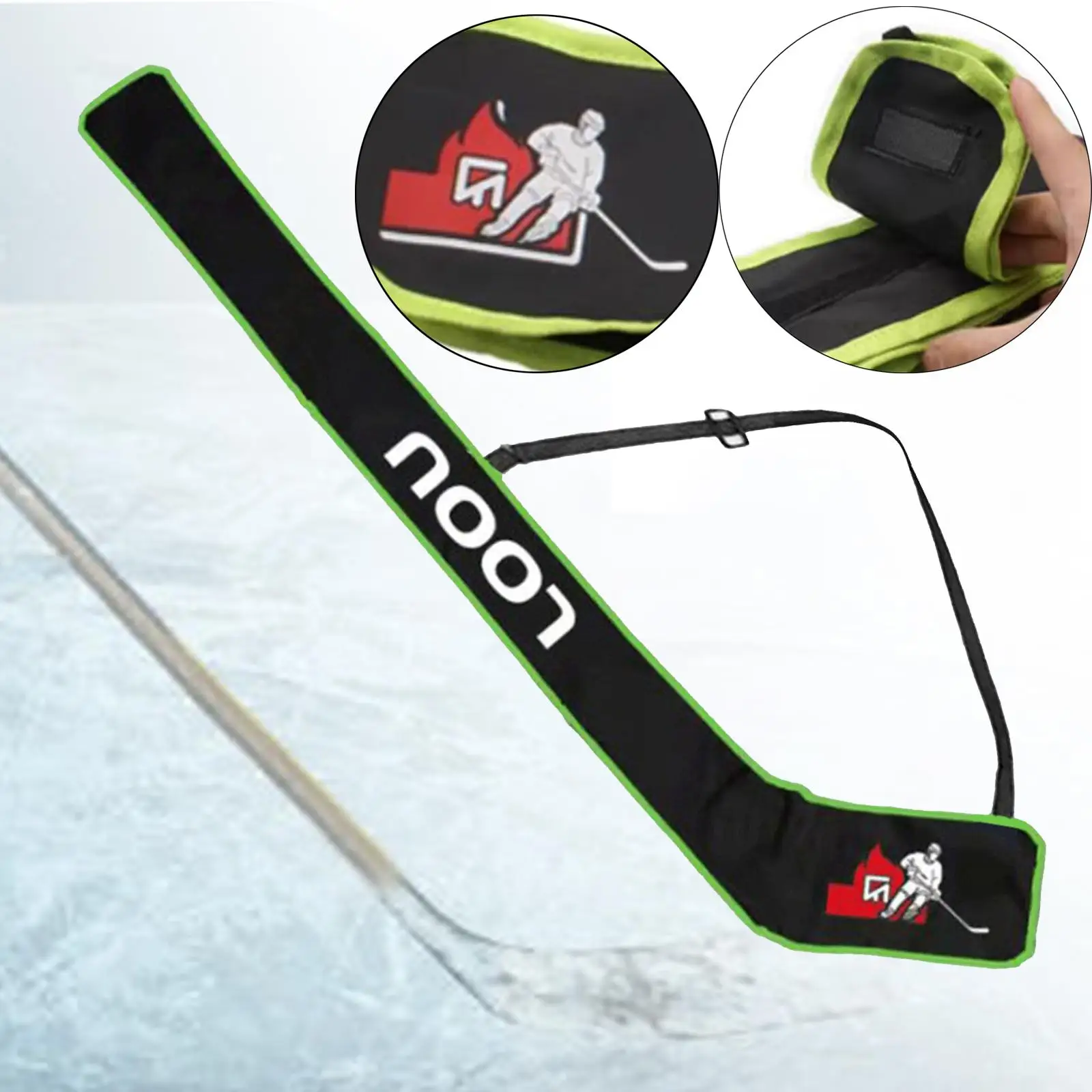 Ice хокей пръчки чанта практика с регулируема презрамка носят вътрешна и външна защита за възрастни хокей стик торбичка . ' - ' . 5