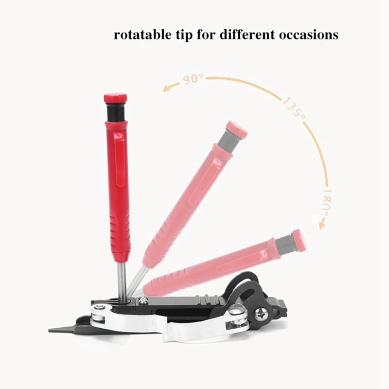 Дървообработващи графити линия измервателен инструмент многофункционални дървообработващи графити инструмент аксесоари части с червена маркировка писалка . ' - ' . 3