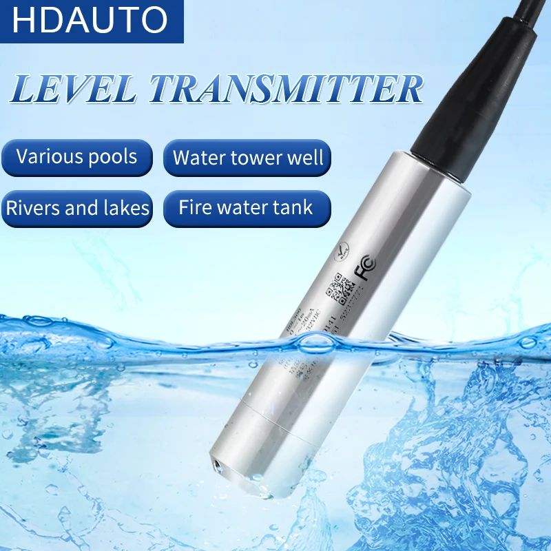 51-60m 4-20mA интелигентен индикатор за нивото на водата индикатор за нивото на водата система за контрол на нивото на водата сензор за вода потопяем сензор за вода . ' - ' . 0