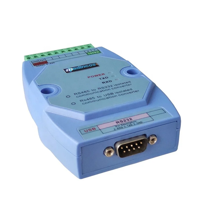 MSC820: Индустриален DIN35 изолиран RS485 RS232 USB сериен комуникационен конвертор със стандартен Modbus RTU протокол . ' - ' . 3