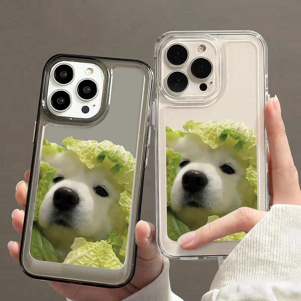 Смешно зеленчуково куче мобилен телефон черупка за iPhone 13 12 11 Pro XSMAX XR X тънък прозрачен телефон 7 8 плюс случай 14 капак . ' - ' . 0