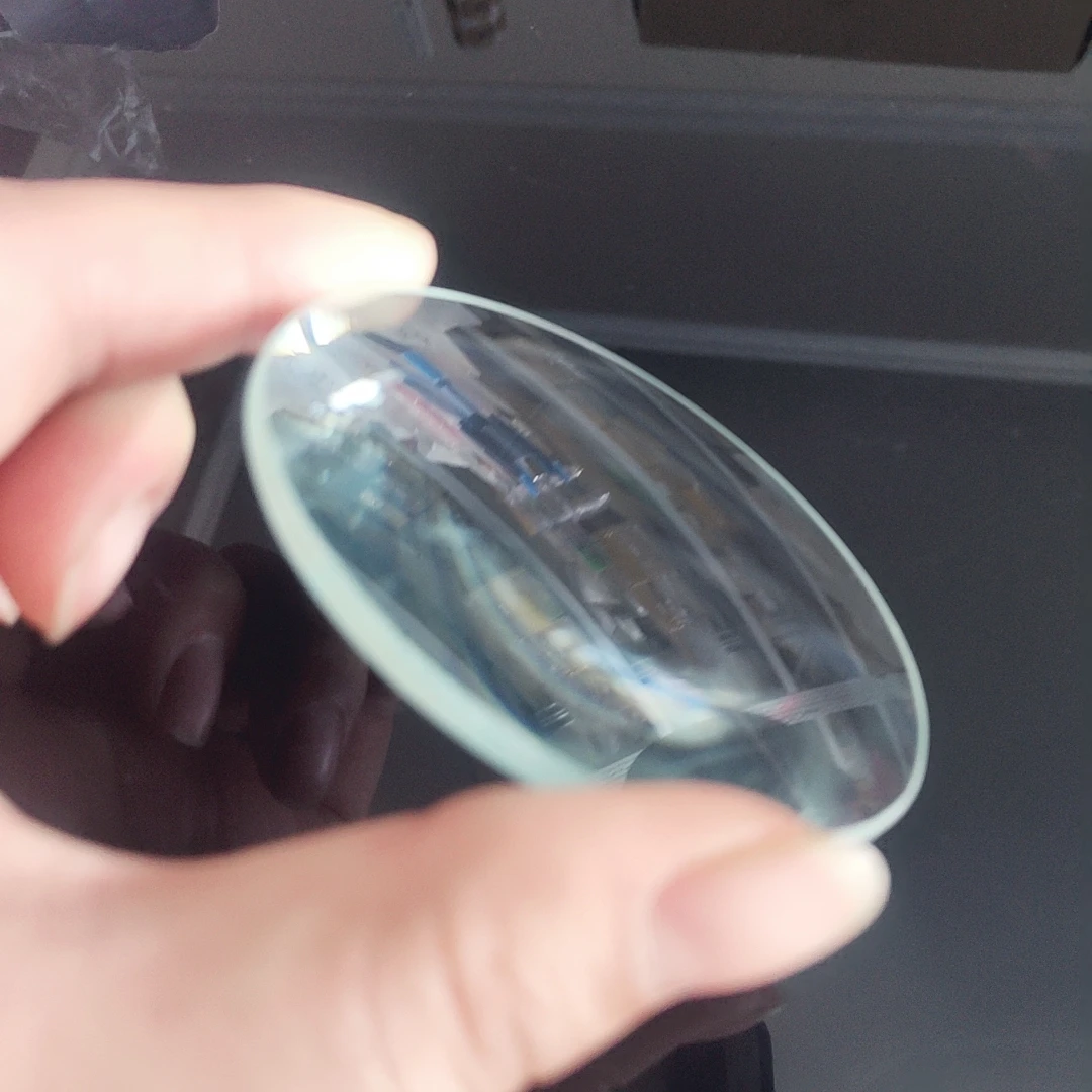 Голям двойно изпъкнал диаметър на стъклената леща 75mm Дължина на фокал 200mm Оптика Двойноизпъкнала настолна лупа 2X . ' - ' . 0