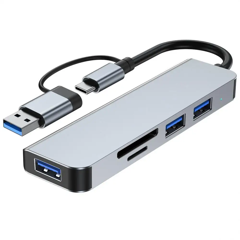 Type C HUB високоскоростен USB 3.0 HUB сплитер четец на карти RJ45 PD 87W мултипорт със SD TF портове за Macbook компютърни аксесоари . ' - ' . 4