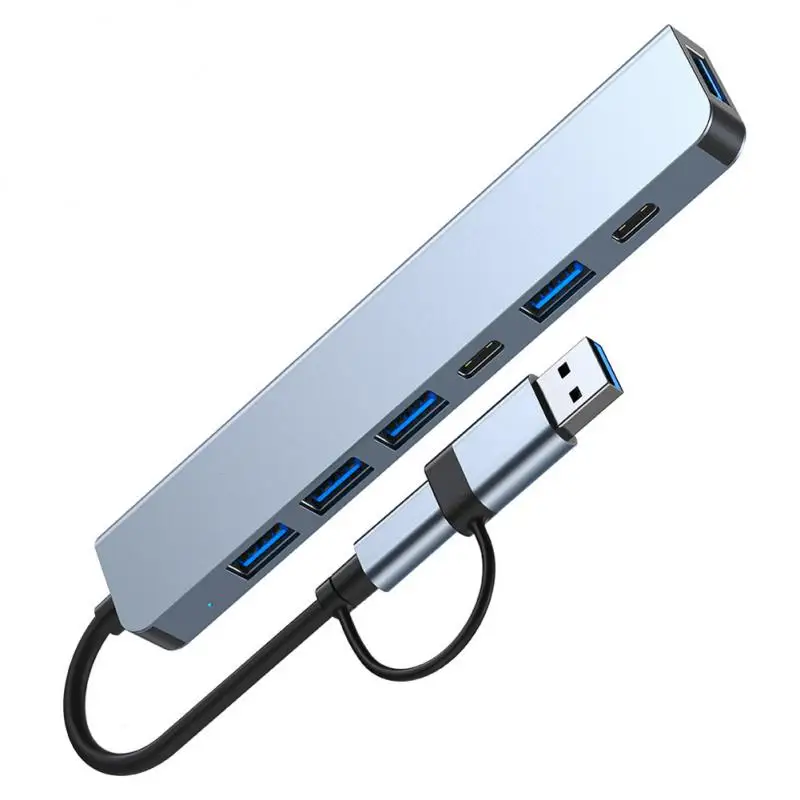 Type C HUB високоскоростен USB 3.0 HUB сплитер четец на карти RJ45 PD 87W мултипорт със SD TF портове за Macbook компютърни аксесоари . ' - ' . 5
