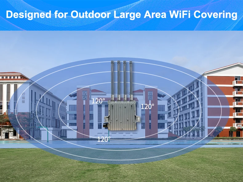 802.11AX 1800Mbps Висока мощност WIFI Hotspot 5G Outdoor AP Wifi Access Point рутер . ' - ' . 3