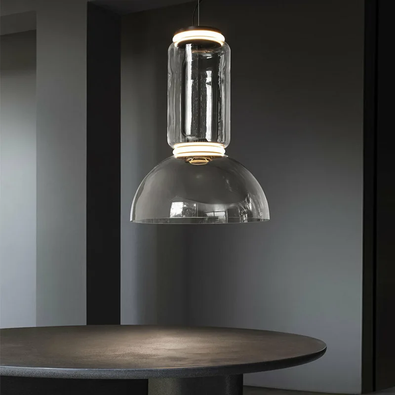 Всекидневна Ясни висящи лампи за таван Бар Магазин висулка светлина Модерно стъкло прозрачен полилей Loft стая декор блясък . ' - ' . 0