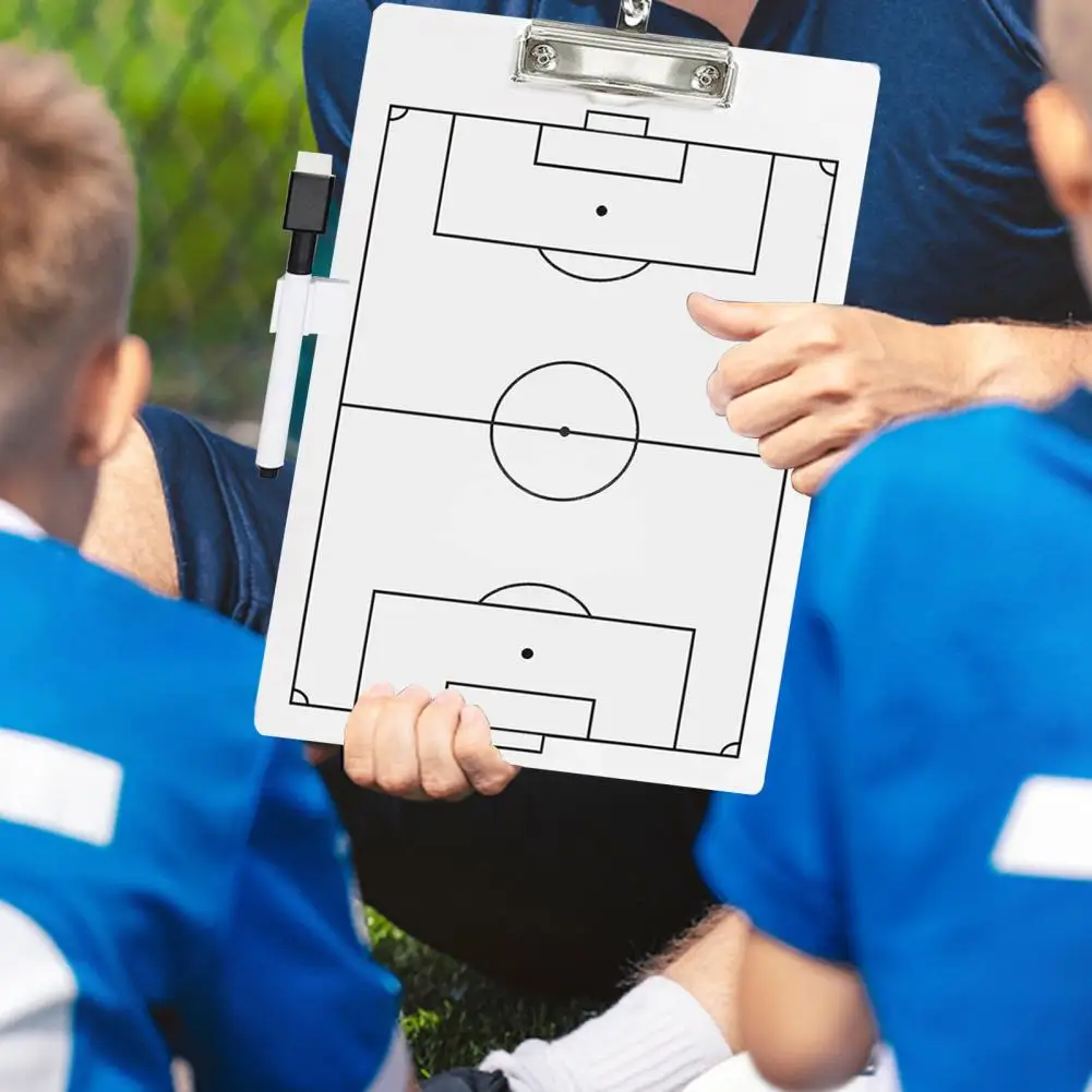 Съвет за футболни тактики Футболен треньорски съвет Професионално футболно треньорско табло с изтриваема писалка за треньори за футбол . ' - ' . 4