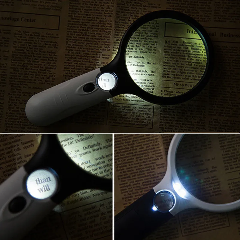 45x лупа с LED осветление Ръчен микроскоп за бижута Монети Печати Преносима лупа Лупа за очи . ' - ' . 3