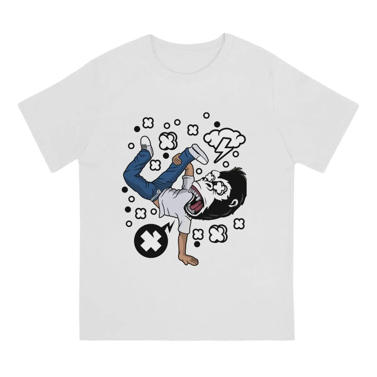 Breakdance Monkey Gorilla Pop Art Unique TShirt B Boying Casual T Shirt Hot Sale тениска за мъже жени . ' - ' . 1