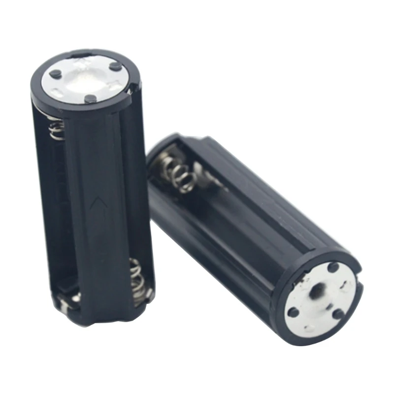  P82F фенерче лампа адаптер случай конвертор 2бр батерия притежателя черен цилиндричен AAA пластмасова батерия притежателя адаптер случай кутия . ' - ' . 2