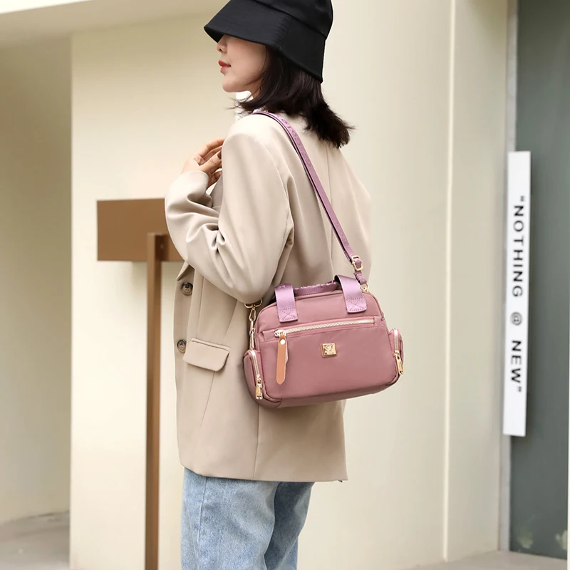 Мода Дамска чанта за рамо Найлон Женска чанта Висококачествена момичета Пътуване Crossbody чанта Tote Messenger чанта Луксозни чанти горещи . ' - ' . 5