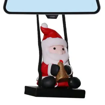 Автомобилна висулка сладък Дядо Коледа висулка Коледа чар за огледало за обратно виждане декор естетически орнамент кола интериорни аксесоари