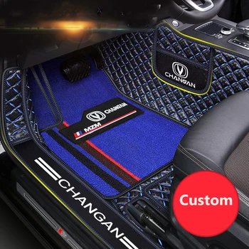 Автомобилна специална интериорна автомобилна подложка, персонализирани подови стелки за повечето автомобили Дропшипинг, Определено лого Марка на автомобила Година на модела