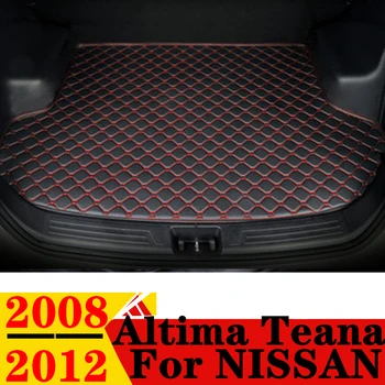 Автомобилна стелка за багажник за NISSAN Altima Teana 2012 2011 2010 2009 2008 Плосък страничен заден товар защита килим лайнер капак опашка обувка подложка