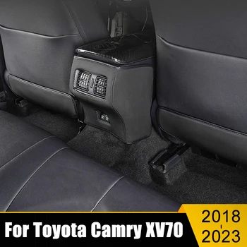 Автомобилни анти-мръсни подложки за Toyota Camry 70 XV70 2018-2020 2021 2022 2023 Кожена седалка облегалка дете анти-ритник мат защита капак