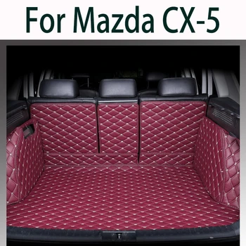 Автомобилни стелки за багажник за Mazda CX-5 CX5 KF 2017 ~ 2023 тава килим интериор багажника прозорец подложки водоустойчив защитна подложка аксесоари за кола