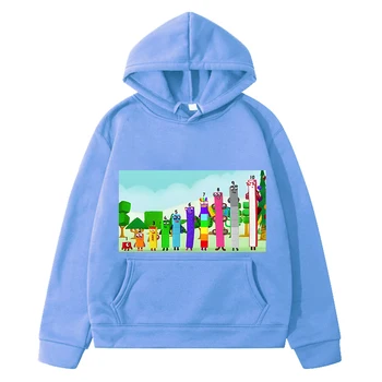 Брой блокове Есен аниме качулка Суитшърт от руно y2k sudadera момчета дрехи пуловер яке детски дрехи момичета Ежедневни качулки