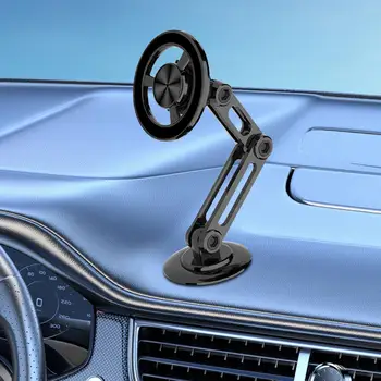Държач за телефон Изящен 360 градусов ротационен сгъваем дизайн Стабилна алуминиева сплав кола телефон Mount Car аксесоари за таблото