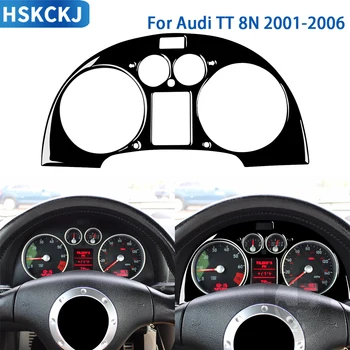 За Audi TT 8N 2001 2002 2003 2004 2005 2006 Аксесоари Кола интериор скоростомер съраунд стикер гланц черна пластмаса