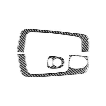 За Fiat 500 2012-2015 меки въглеродни влакна кола прозорец повдигане превключвател капак подстригване стикер интериорни аксесоари