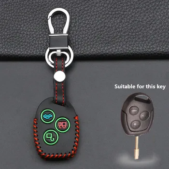 За Ford Focus Mondeo Festiva Fusion Suit Fiesta KA Fashion 3 Buttons Luminous Remote Car Fob Key Case Cover Holder Protector