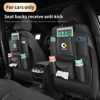 За Smart Eq Fortwo Forfour 453 451 452 450 454 Roadste столче за кола организатор седалка обратно съхранение чанта Anti-kick Pad Авто аксесоари
