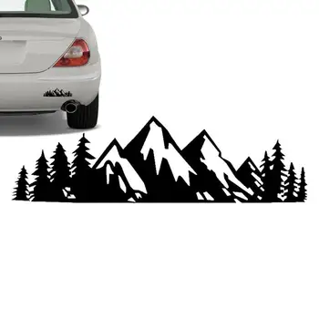 За SUV RV гора сняг планина Анто Decal силует домашен любимец изкуство стикер кола декор на открито туризъм ваденки декорация кола Decal