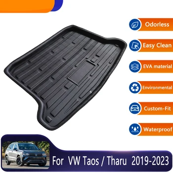 За Volkswagen Taos VW Tharu 2019~2023 2022 Лесно чиста кола задна багажник мат етаж тава багажник килим защитни подложки Аксесоари за кола