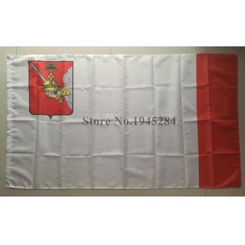 Знаме на Вологодска област Знаме на Русия Знаме Банер 3x5ft 90x150cm Отпечатан персонализиран полиестерен декор
