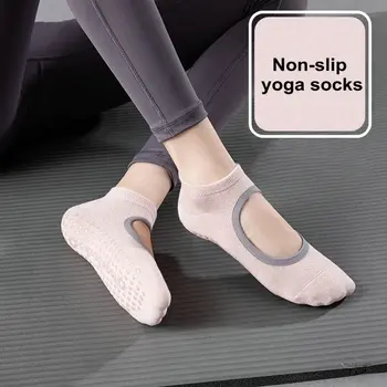 Йога чорапи Професионални нехлъзгащи се летни тънки йога чорапи с пет пръста Упражнение Фитнес Вътрешни подови чорапи Танцово обучение