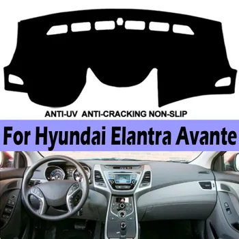 Капак на автомобилното табло за Hyundai Elantra Avante 2011 2012 2013 2014 2015 Dash Mat Dashboard Pad Килим Anti-UV против хлъзгане