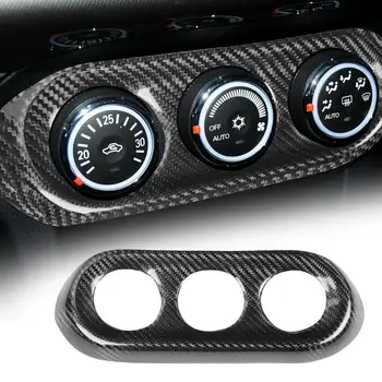Карбоново табло за автомобилна конзола AC превключвател панел капак за Mitsubishi Lancer EVO X 10 2008-2015 Аксесоари за автоматично оформяне