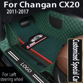 Килими за Changan CX20 CX 20 2017 2016 2015 2014 2013 2012 2011 Персонализирани 3D автомобилни стелки Интериори Автоаксесоари Килими Части